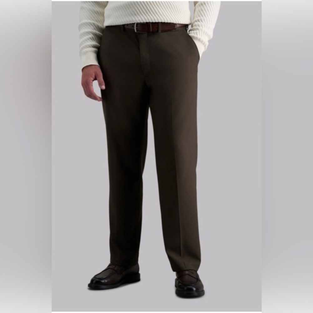 Haggar Men's Dark Brown Dress Pants NWT size 40Wx32L